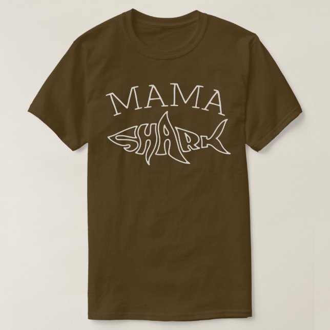 Mama Birthday Shark Mum Matching Family Women  T-Shirt (Design Front)