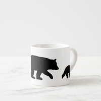 Mama Black Bear with Cubs Silhouettes | Wildlife