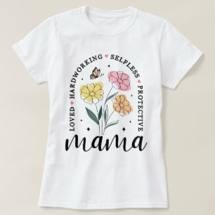 Mama Boho Flowers Mama T-Shirt