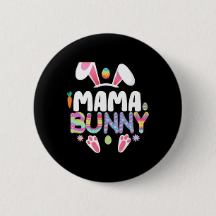 Mama Bunny Family Matching Easter Ears Bunny Women 6 Cm Round Badge