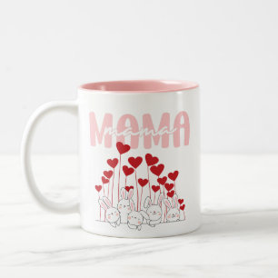 Mama Bunny Love Mug – Cute Heart Family Design