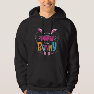 Mama Bunny Rabbit Face Happy Easter Day Hoodie