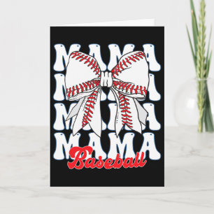 Mama Bysebyll Coquette Bow Game Day Bysebyll Mum M Card
