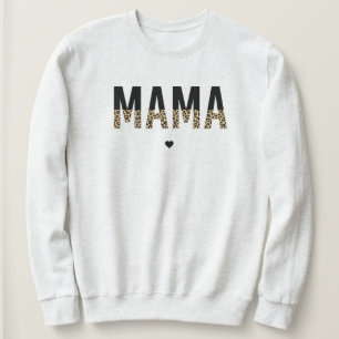 Mama Cheetah print typography Gifts For Mum Sweatshirt