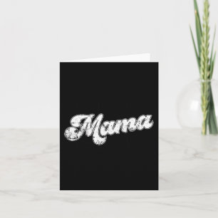 Mama Chequered Vintage Mothers Day Mum Women 1 Card