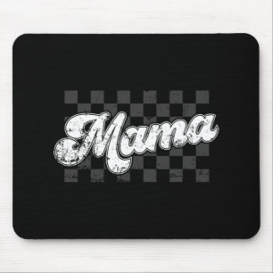 Mama Chequered Vintage Mothers Day Mum Women Mouse Pad