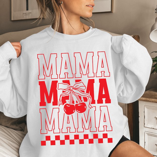 Mama Cherry Coquette Mother's Day Sweatshirt (Creator Uploaded)