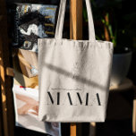 Mama | Chic Boho Lettering & Floral<br><div class="desc">Trendy tote bag features modern typography that says "my greatest blessings call me mama, " with a cute floral line art arrangement. Every woman needs a good carry all to tote around all of her essentials. Whether it's a Mother's Day gift, a birthday gift or even just a nice little...</div>