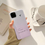 Mama | Chic Script and Heart with Kids Names Case-Mate iPhone 14 Case<br><div class="desc">This stylish phone case features black modern script typography that says "mama, " with a chic scribbled heart on a blush pink ombre look background. Simple elegant text displays the names of your children. The perfect Mother's Day gift for your favourite mum!</div>