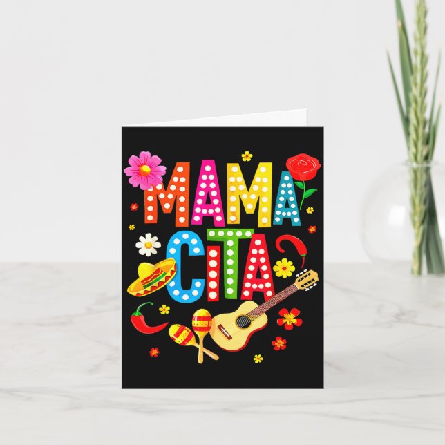 Mama cita cinco de mayo  card (Front)