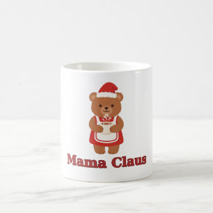 Mama Claus Bear Cocoa Christmas Mug