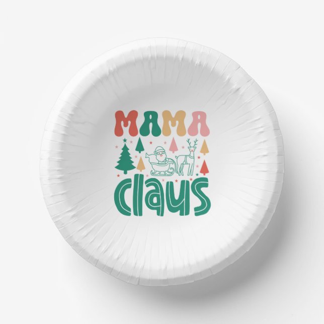 Mama Claus Christmas Design-60097 Paper Plate (Front)