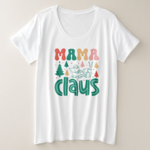 Mama Claus Christmas Design-60097 Plus Size T-Shirt