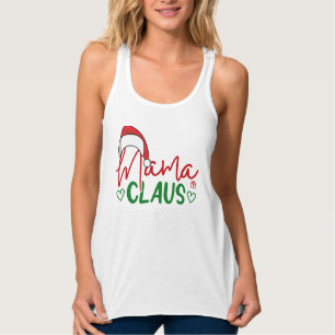 Mama Claus Christmas Design Singlet