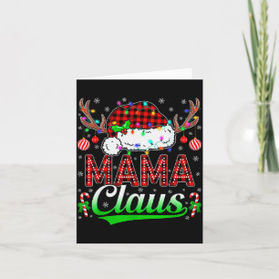 Mama Claus Christmas Lights Matching Family Xmas P Card