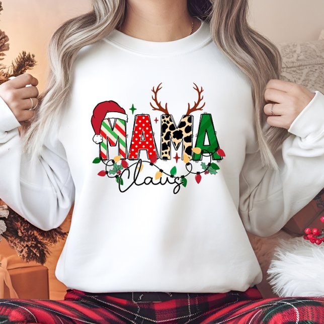 Mama Claus - Keeper of Christmas Magic Sweatshirt (Mama Claus, Mrs. Claus, Christmas traditions, holiday spirit, Claus family, festive season)