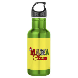 Mama Claus Plaid Pattern-60096 532 Ml Water Bottle