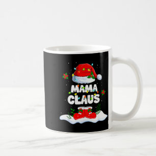 Mama Claus Santa Matching Family Christmas Lights  Coffee Mug