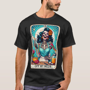 Mama Club Tarot Card Skeleton Halloween  T-Shirt