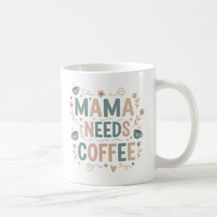 Mama Coffee Mug Floral Mother's Day Ceramic Mug