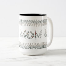 "Mama" Coffee Mug with Flowers - Simple and Elegan