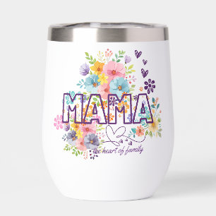 Mama Colourful Flowers Trendy Design