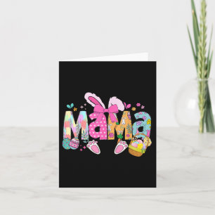 Mama Coquette Bow Bunny Easter Funny Mum Mummy Hap Card