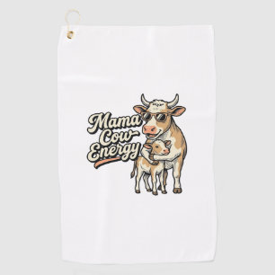 Mama Cow Shirt for Country Farm Moms Golf Towel