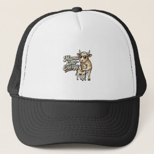 Mama Cow Shirt for Country Farm Moms Trucker Hat