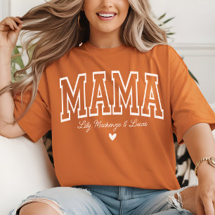 Mama   Custom Varsity Mother's Day   New Mum T-Shirt