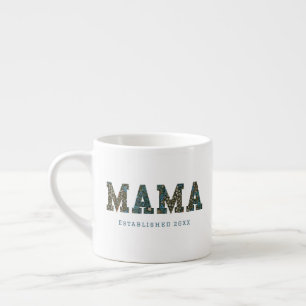 Mama customised year - trendy floral Coffee Mug