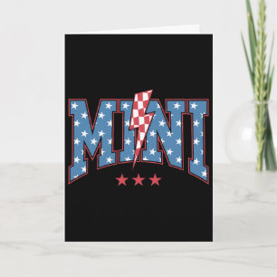 Mama Dada Mini 4th Of July American Family Matchin Card