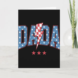 Mama Dada Mini 4th Of July American Family Matchin Card