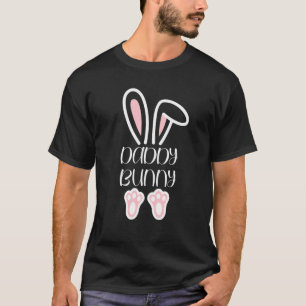 Mama Daddy Bunny Easter Day Dad Pregnant Mum Match T-Shirt