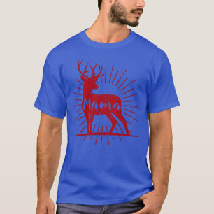 Mama Deer Mother Family Matching Christmas friend T-Shirt