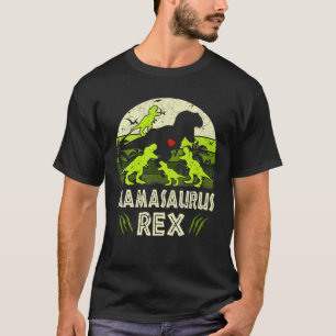 Mama Dinosaur T Rex Mamasaurus 4 Kids Matching Fam T-Shirt