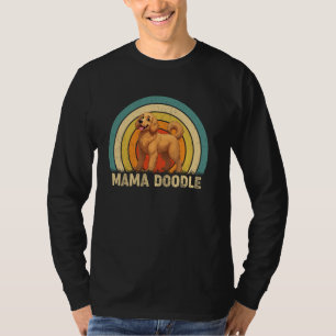 Mama Doodle Mum Mother's Day Goldendoodle Dog Girl T-Shirt