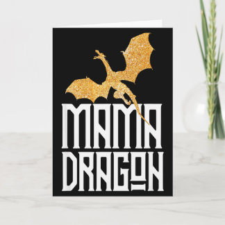Mama Dragon Christmas Matching Family Tribe Mum Wi Card