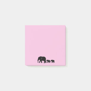 Mama Elephant with Babies Post it Notes
