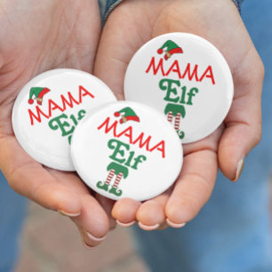 Mama Elf 3 Cm Round Badge