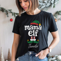 Mama Elf Funny Elf Matching Christmas Gift 