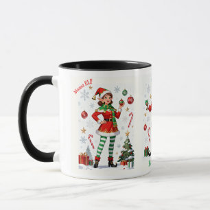 Mama Elf Mug – Cute Holiday Christmas Coffee cup