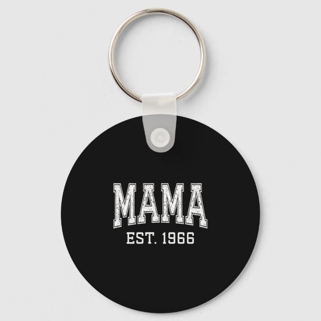Mama Est 1966 Mom D Mothers Day Ized  Key Ring (Front)