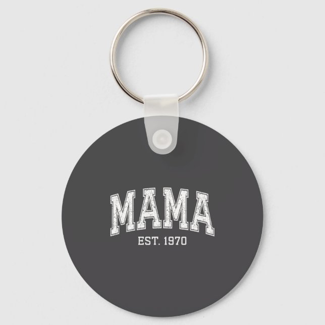 Mama Est 1970 Mom D Mothers Day Ized  Key Ring (Front)