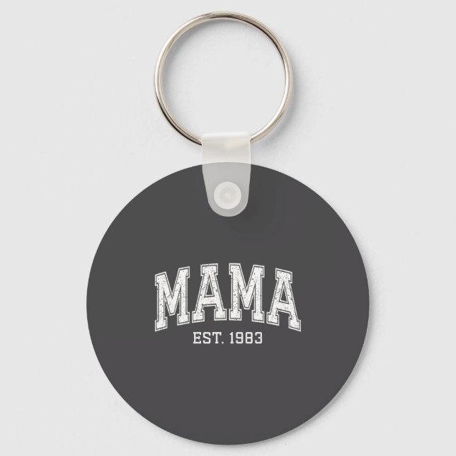 Mama Est 1983 Mom D Mothers Day Ized  Key Ring (Front)