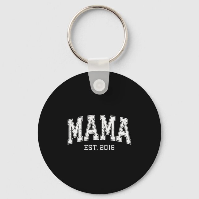 Mama Est 2016 Mom D Mothers Day Ized  Key Ring (Front)