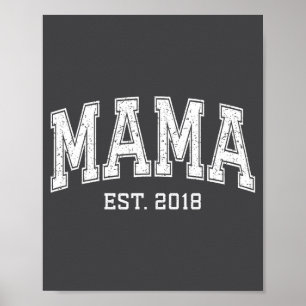 Mama Est 2018 Mom D Mothers Day Ized Poster