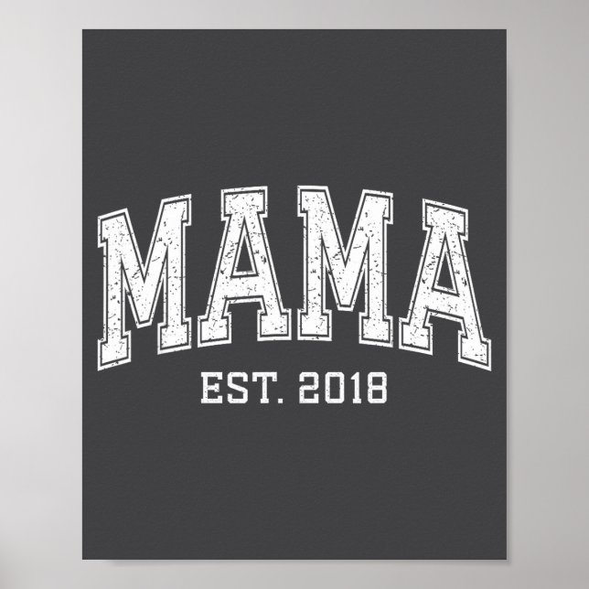 Mama Est 2018 Mom D Mothers Day Ized  Poster (Front)