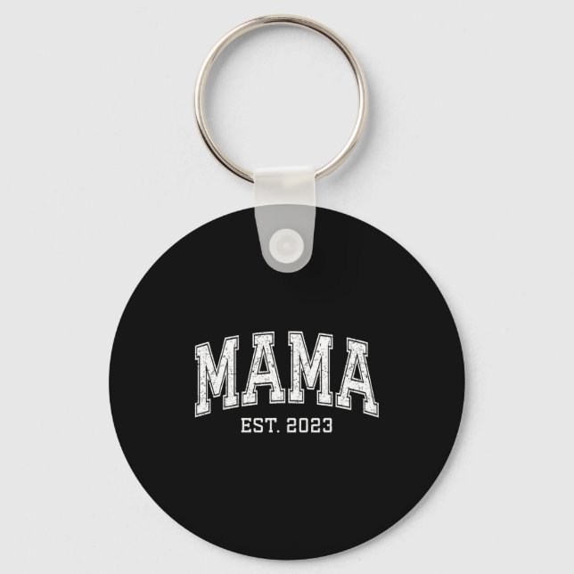 Mama Est 2023 Mom D Mothers Day Ized  Key Ring (Front)