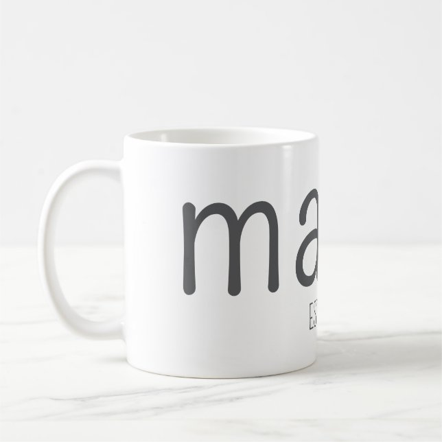 Mama Est 2025 Custom Mug (Left)